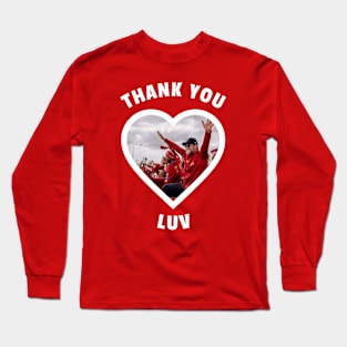 Thank you Luv Liverpool FC LFC Klopp YNWA Long Sleeve T-Shirt